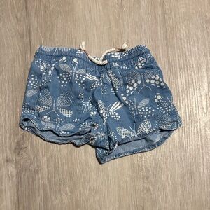 Okie Dokie Blue Patterned Kids Shorts